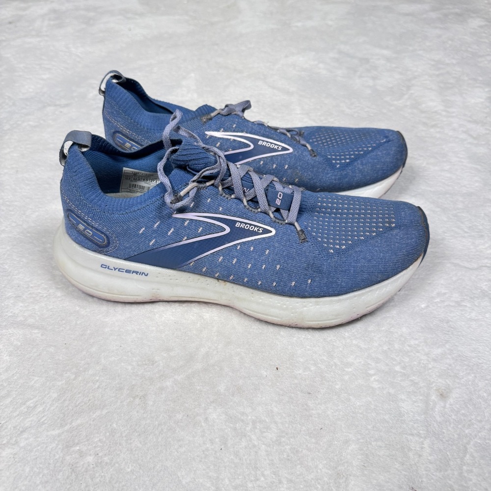 Brooks Glycerin StealthFit 20 1203721B402 Sneakers Women 10.5 Blue Running Shoes